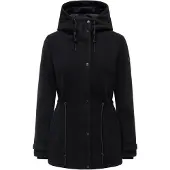 NAVAHOO Kurzmantel "Lächelstern 14" Lange Damen Übergangsjacke in Wollmantel-Optik mit Kapuze