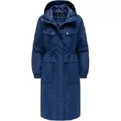 NAVAHOO Damen Parka Übergangsjacke Kirschwind mit Kapuze