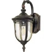 Elstead Lighting Außen Wandlaterne, Alu bronze, Glas klar, H 41,5 cm