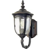Elstead Lighting Außen Wandlaterne, Alu bronze, Glas klar, H 41,5 cm