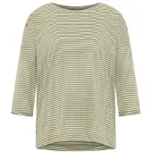 Elbsand Longsleeve "Veera" in Grün/ Weiß - S