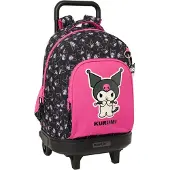 Hello Kitty Kuromi Kompakt Reisekoffer 33L, Rosa-schwarz