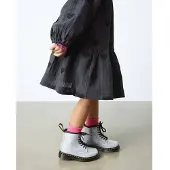 Dr. Martens Kleinkind 1460 Silver + Silver Nebula Glitter-Schuhgröße 26