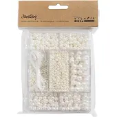 Creativ Company Schmuck Bastelset - Perlmutt weiße Perlen Mix