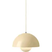 Andtradition Flowerpot VP7 Hängeleuchte, Ø 37 cm, creme - &TRADITION &Tradition, Flowerpot VP7, dimmbar, Beige, für Wohnzimmer, Metall, Design