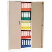 Proregal Aktenschrank Beetle | HxBxT 195x92x42 cm | Weiß-Ahorn
