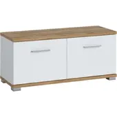LIVING CHARM Sitzbank , weiß, B:90cm H:40cm T:33,5cm, Holzwerkstoff, MDF, Sitzbänke, Sitzbank