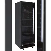 Wimar Getränkekühlschrank Gewerbekühlschrank 230l 1 Glastür 530x635x1442mm schwarz