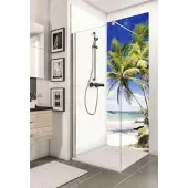 Schulte Decodesign Duschrückwand Foto Palmenstrand - Duschkabine