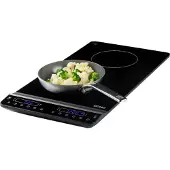 Domo DO30111KP, Schwarz, Arbeitsplatte, 25.3 cm, Keramik, Keramik, 1 Zone(n)