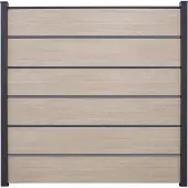 GROEN & JANSSEN Hauptelement GroJa BasicLine Premium Stecksystem ohne Pfosten 180 x 180 cm Sheffield Oak
