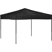 Syfax Partyzelt Faltbar Schwarz 3x3 m