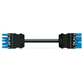 Wago 771-9985/006-301, 3 m, Männlich/Weiblich, Schwarz, Blau