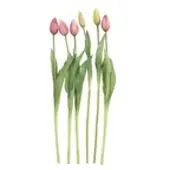 Möbel Kraft Tulpenbund 7-fach , rosa/pink , Kunststoff,PVC , Maße (cm): H: 44