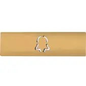 DoorBird D21x Namensschild für eine Ruftaste, Glockensymbol – RAL 1017