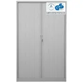 Proregal Rollladenschrank Weasel | 5 Ordernhöhen | HxBxT 195x120x46 cm | Grau