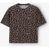 Sissy-Boy T-Shirt Mit Leoprint - Braun | Größe: M