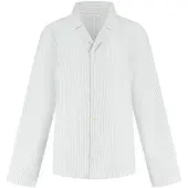 Yumeko Pyjamaoberteil Baumwolle TENCEL L Weiß - Eco, Bio & Fairtrade