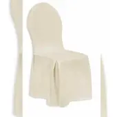 Aurora Stuhlhusse „Lyon“, mit Schleife, creme