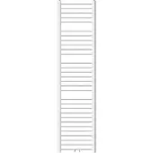 LuxeBath Badheizkörper Sahara, 400x1800 mm, Weiß, gebogen mit Mittelanschluss, ohne Heizstab