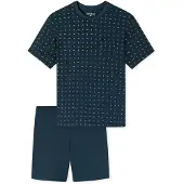 Schiesser Pyjama "Comfort Essentials" Set, 0, 2 mit aufgesetzter Brusttasche