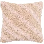 Fonq Strippi Zierkissen 50 x 50 cm - Rosa / Beige
