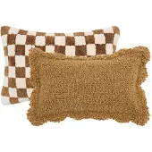 Fonq Teddies Zierkissen - Dunkelbraun (2er Set)