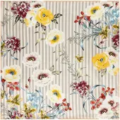 Roeckl Tuch Blossoming Stripes 53x53 Multi Natural
