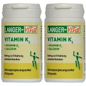 LANGER-vital Vitamin K2+D3+Calcium Kapseln 2x 2x60 St