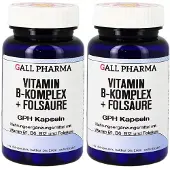 GALL PHARMA Vitamin B KOMPLEX+Folsäure Kapseln 2x 2x60 St