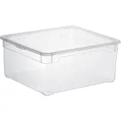 Rotho Box 18 l CLEAR, Farbe:Transparent