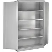 Proregal Stahlschrank Owl mit 4 Fachboden HxBxT 192 x 110 x 38 cm Lichtgrau