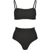 Urban Classics Triangel-Bikini "Damen Ladies High Waist Bandeau Bikini"