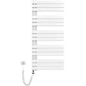 Emke Elektrischer Handtuchwärmer mit Heizstab und Timer, Weiss 1320x600mm 800W