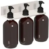 Laufen ASSIST Ablage H383AS12680001 257x101 mm, 3 Seifenspender weiß matt
