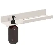 Laufen ASSIST Ablage H385AS12680021 400x100 mm, 1 Seifenspender links, weiß matt