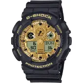 Casio GA-100GGB-1A9ER G-Shock Classic Herrenuhr Schwarz/Goldfarben
