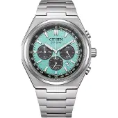 Citizen CA4610-85M Eco Drive Uhr Herrenuhr Titan Chrono Datum silber