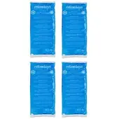 Relaxdays 8x Kühlpads rechteckig blau Weiß,Blau