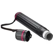 Relaxdays 2x Ausziehbare Posterrolle Pink,Schwarz