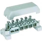 Dehn Potenzialausgleichsschiene 10x2,5-95mm2 oder 10x fi10, 1x Flachstange max. 30x4mm K12 563200