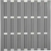GROEN & JANSSEN Zaun Hauptelement GroJa Merano vormontiert ohne Pfosten 180 x 180 cm grau