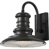Elstead Lighting Elstead Redding Station Außen-Wandleuchte E27 32cm Restaurierungs-Bronze IP44