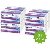 Höfer Chemie 24x1 kg BAYZID Flockkartusche für Pools filtert Verunreinigungen raus