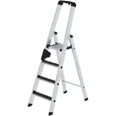 Proregal Stufen-Stehleiter Einseitig Begehbar mit Clip-Step R13 4 Stufen