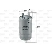 Valeo Kraftstofffilter 587543 für FORD KA (RU8) Leitungsfilter