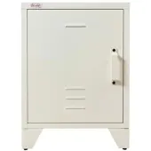 Jet-Line Stahlschrank Minskow im Industrie Design Weiß 40 x 40 x 55 cm
