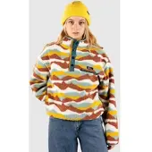 Blue Tomato Mountainscape Fleece Pullover natural mountains Gr. L