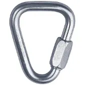 Singing Rock Mallon Big Delta Snap Hook Silber