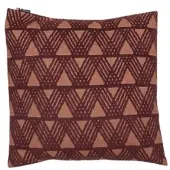 David Fussenegger Kissenhülle Deco 'Grafik allover' Mittelbraun